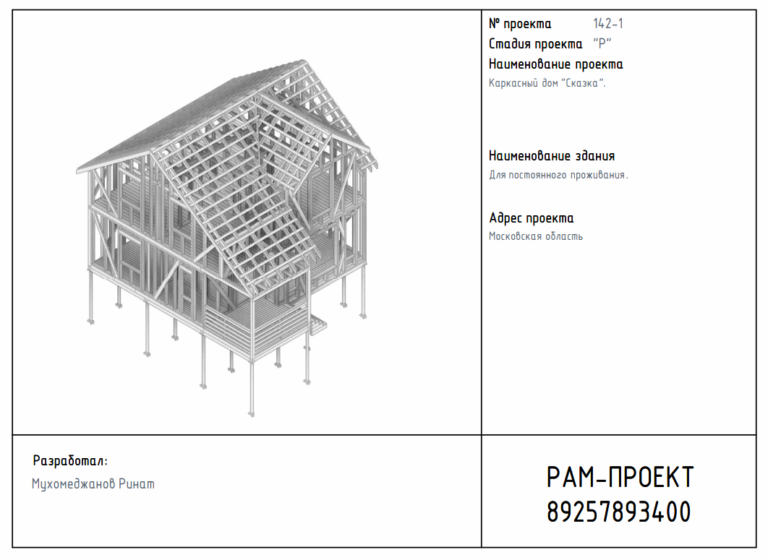 проект каркасного дома 100 м2